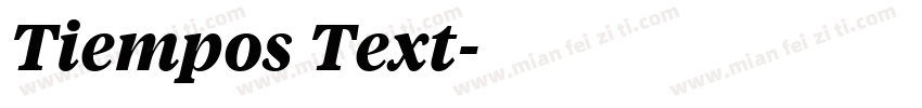 Tiempos Text字体转换
